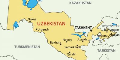 Столица Узбекистана на карте